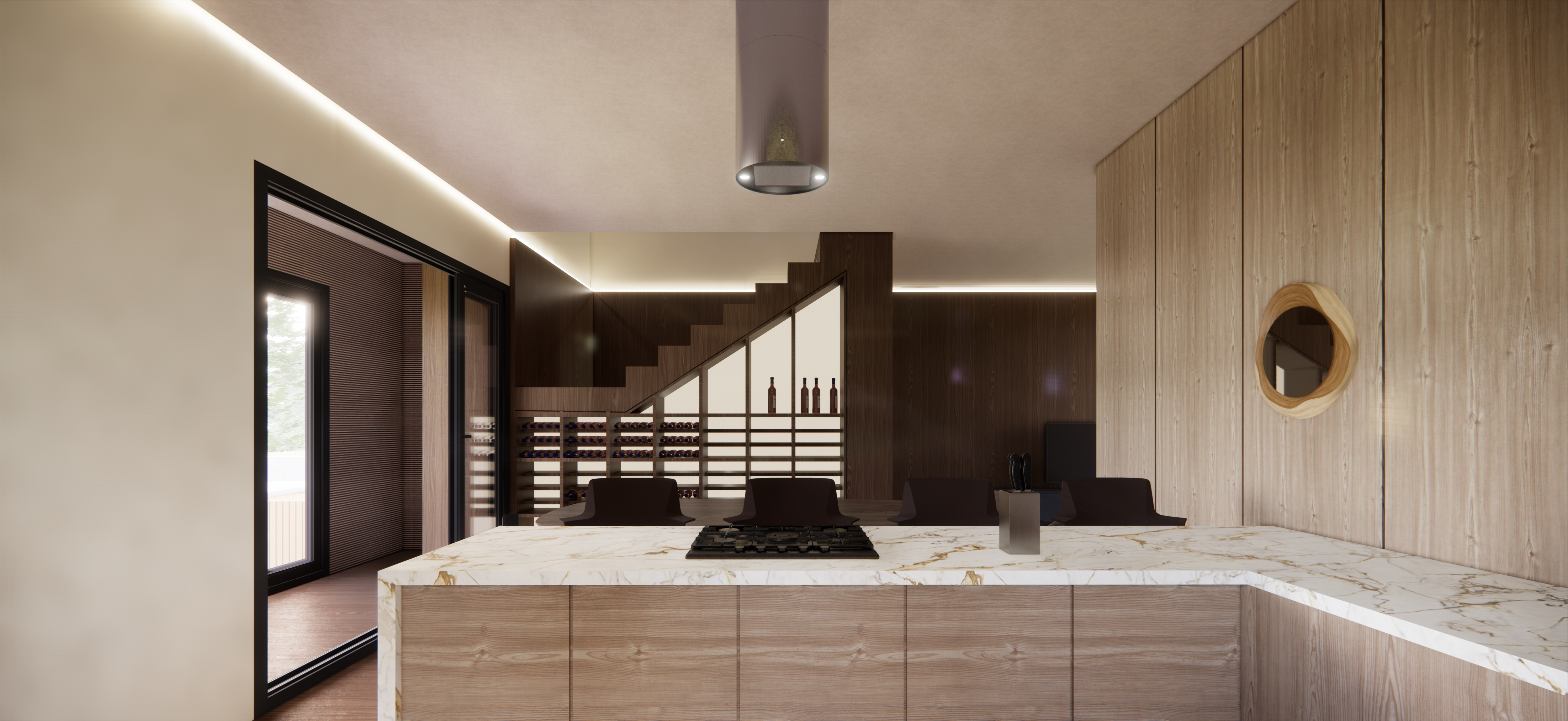 7 - Cozinha x escada